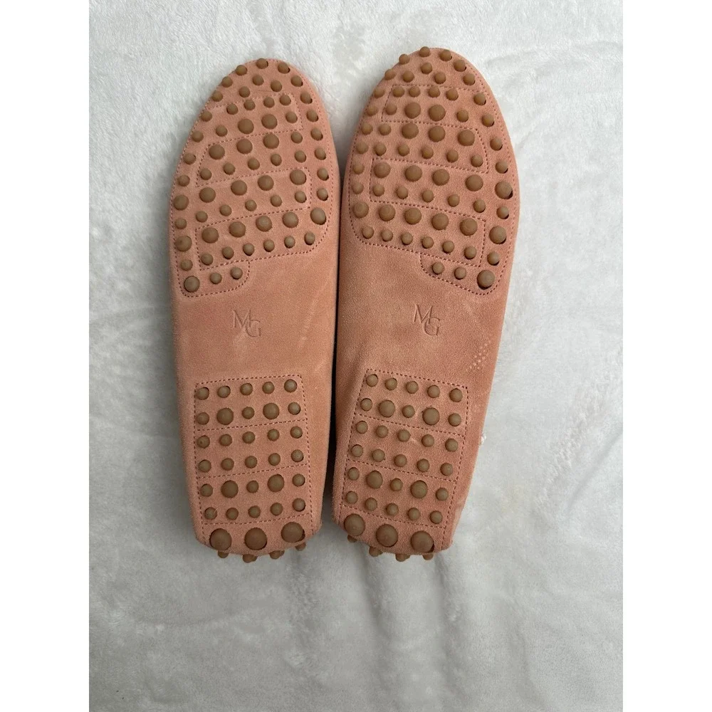 M.Gemi The Felize Suede Driving Loafers‎ Blush Pink Made in Italy Womens 38